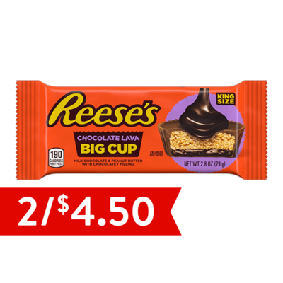 Reese's Chocolate Lava Big Cup King Size 2.8oz