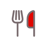 a fork and knife