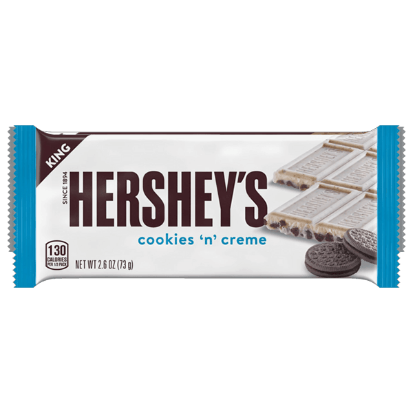 Hershey's Cookies & Cream King Size 2.6oz - Order Online for