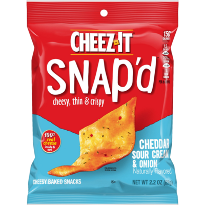 Cheez-It Snap'd Cheddar Sour Cream & Onion 2.2oz