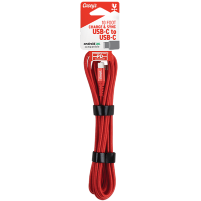 Casey's USB-C Braided Cable 10ft - Order Online for Delivery or Pickup