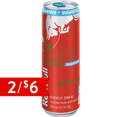 Red Bull Red Edition Sugar Free Energy Drink 12oz
