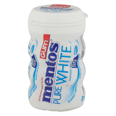 Mentos Pure White Bottle Pack Sugar Free 50ct