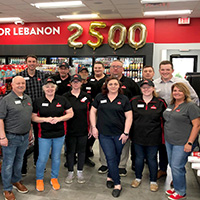 2500th store employees in Lebanon, IN