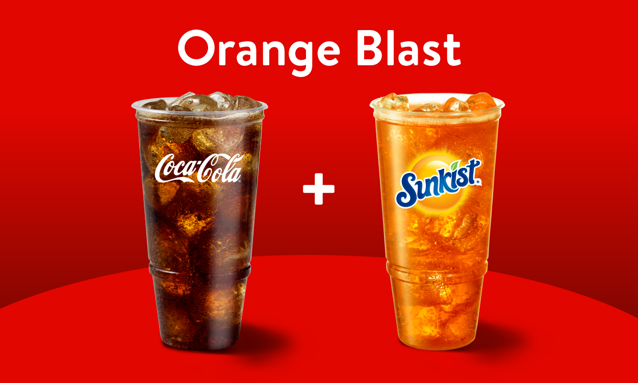 Orange Blast Fountain Drink Combo: Coke + Sunkist