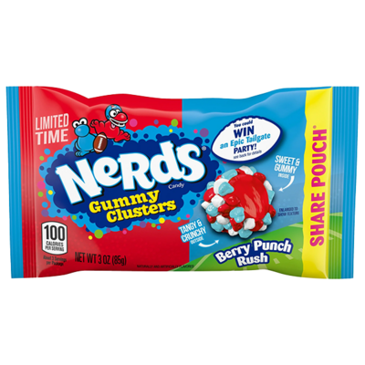 Nerds Gummy Clusters Berry Punch Rush 3oz