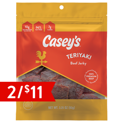 Casey's Teriyaki Beef Jerky 3.25oz