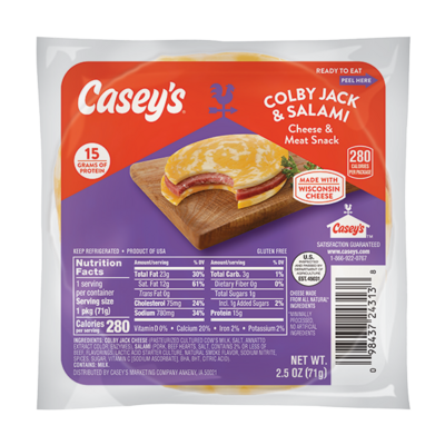 Casey's Salami & Colby Jack Protein 2.5oz - Order Online for Delivery ...