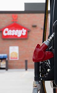 Casey's store at fuel pump