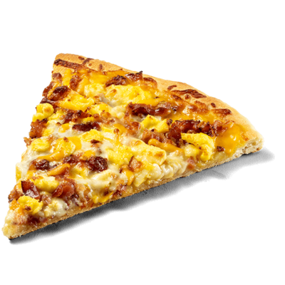 Bacon Breakfast Pizza Slice