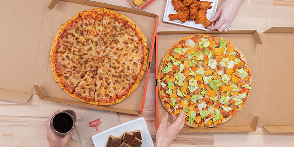 pizzas and appetizers