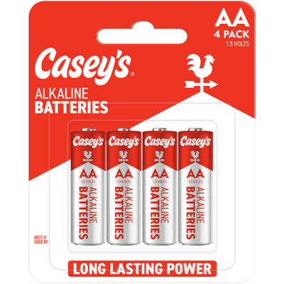 Casey's Alkaline AA Batteries 4 Pack - Order Online for Delivery or Pickup