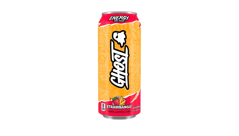 Ghost Energy Zero Sugar Strawbango 16oz - Order Online for D