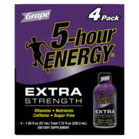5 Hour Energy Extra Strength Grape 1.93oz 4-Pack