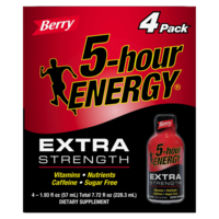 5 Hour Energy Extra Strength Berry 1.93oz 4-Pack