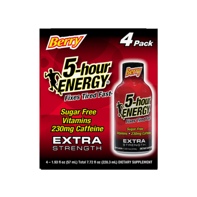 5-hour Energy Extra Strength Berry 1.93oz 4-Pack