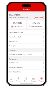 A graphic of Casey's new Lifetime Savings Tracker in the app