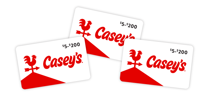 Three Casey's Gift Cards