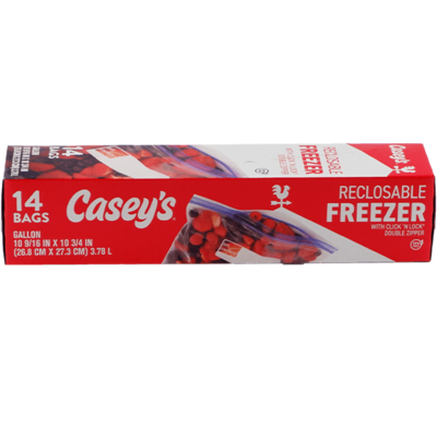 Casey's Reclosable Gallon Freezer Bags 14ct - Order Online for