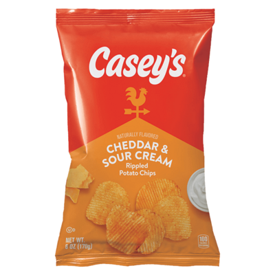 Casey's Cheddar & Sour Cream Chips 6oz