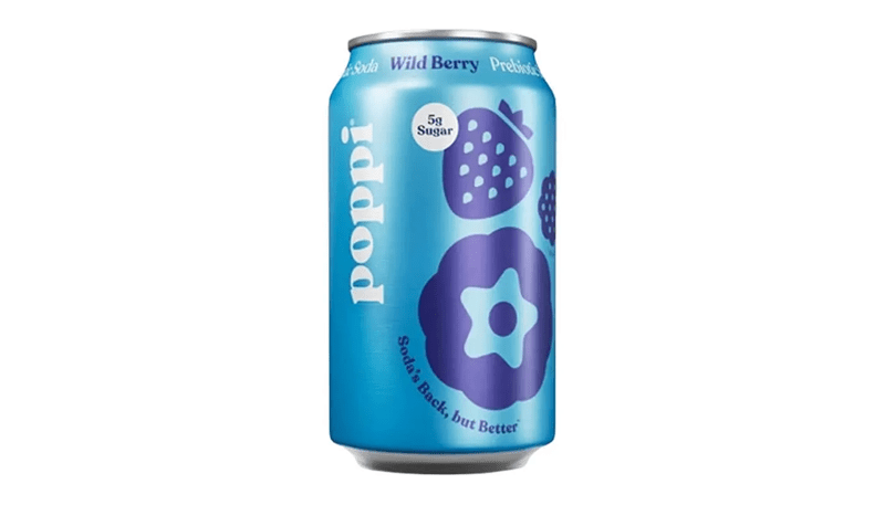 Poppi Wild Berry Prebiotic Soda 12oz - Order Online for Delivery