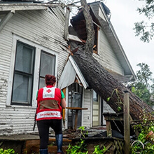 Red Cross Assisting with Hurricane Cleanup